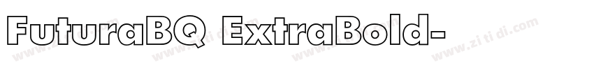 FuturaBQ ExtraBold字体转换